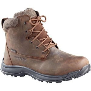 Baffin Truno Waterproof Insulated Leather Ankle Boots for Men's - Brown, Size 8